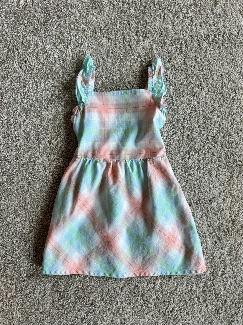 Girls' Dress Lot 4T Dress Bundle Pastel Plaid and Pink Floral Summer Dress Set